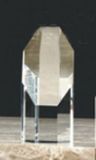 Custom Optical Crystal Octagonal Award (1 1/2