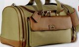 Custom Large Canvas Duffle Bag w/ Luggage Tag & 7/8