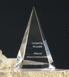 Custom Crystal Pyramid Award