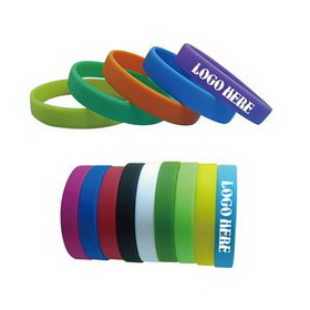 Custom Silicone Bracelets, 8" L x 1/2" W