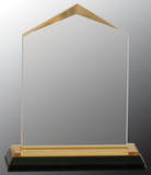 Custom Gold Jewel Impress Acrylic Award, 4 5/8