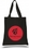 Custom Black Zippered Promotional Tote Bag, 15" W x 16" H, Price/piece