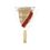 Custom Thrifty Fan - Triangle Full Color Paper Hand Fan Single - Wood Handle, Price/piece