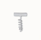 Custom Promotional Nickel Plated Corkscrew Lapel Pin