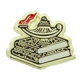 Blank Etched Enameled School Pin (Lamp of Learning)