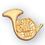 Blank Musical Instrument Pins (French Horn), Price/piece