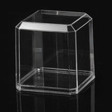 Blank Small Cube Crystal Clear Container, 3