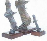 Custom Majestic Monarch Bronze Eagle Sculpture (12