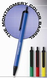 Custom The Montgomery Retractable Pen w/ Colored Barrel