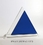 Custom Blue Peak Crystal Award Trophy., 9" L x 11.375" W x 3.125" H, Price/piece