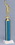 Custom 12" Holographic Trophy Columns W/ Top Figure (Blue/Gold), Price/piece