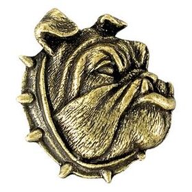 Blank Bulldog Mascot Fully Modeled 3 Dimensional Pin