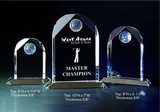 Custom Golf Optical Crystal Award Trophy., 6