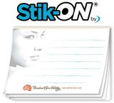 Custom Stik-On Adhesive Note Pad W/ 25 Sheets (4