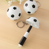 Custom Soccer Folding Ballpen with Keychain