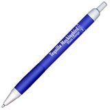 Custom Caramba Good Write Ballpoint Pen (Blue/White Trim)
