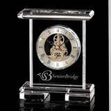 Custom Todmorden Optical Crystal Clock, 7 1/4