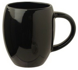 Custom 16 oz. New York Barrel Mug, Black, 4 5/8