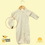 Custom The Laughing Giraffe Long Sleeve Button Down Cotton Infant Sleeper Gown - Natural, Price/piece