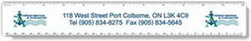 Custom .040 White Matte Styrene Plastic 12" Rulers / with round corners (1.75" x 12.25")