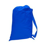 Custom Large Canvas Laundry Bag with Webbed Shoulder Strap, 22