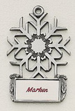 Custom MasterCast Design Snowflake Cast Ornament