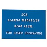Custom Metallic Blue Aluminum Engraving Sheet Stock For Laser Engraving (12