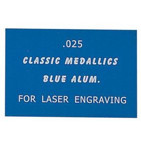 Custom Metallic Blue Aluminum Engraving Sheet Stock For Laser Engraving (12"X24"X0.025")