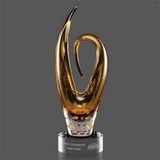Custom Orillia Hand Blown Art Glass Award, 15 1/2