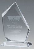 Custom Large Jade Glass Summit Award