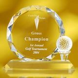 Custom Awards-optical crystal award/trophy 5-1/4 inch high, 6