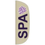Blank Spa 3' x 10' Flutter Feather Flag