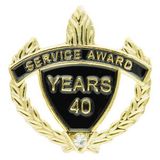Blank Service Award Lapel Pins (40 Years), 1 1/4