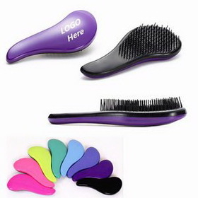 Custom Detangler hair tangle comb hair brush, 7 1/4" L x 2 3/4" W