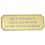 Blank Gold Aluminum Embossed Plate W/Beveled Edge & Notched Corners (2 7/8"X1 1/16"), Price/piece