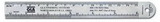 Custom Stainless Steel Ruler W/ Conversion Table Back - 6-3/4