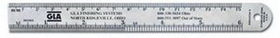 Custom Stainless Steel Ruler W/ Conversion Table Back - 6-3/4"x3/4"
