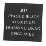 Custom Opaque Black Aluminum Engraving Sheet Stock (12