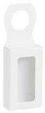 Blank White Bottle Hanger Favor Box, 2 1/4" L x 1 1/8" W x 3 7/8" H
