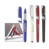 Custom Cap-off plastic stylus pen in metallic colors. Cap can be a phone holder., 5 1/2