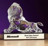 Custom Acrylic Lion Award (7