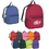 Custom Budget Backpack, 12" W x 16 1/2" H x 5" D, Price/piece