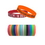 Custom 1/2'' Debossed With Color Filled Silicone Wristband, Price/piece
