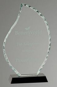 Custom Premier Glass Flame Award (8 1/2")