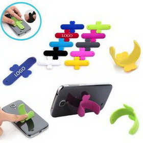 Custom Silicone Cell Phone Holder, 3 1/4" L x 1 3/4" W