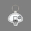 Custom Key Ring & Punch Tag - Basketball Goal W/ Ball, Price/piece