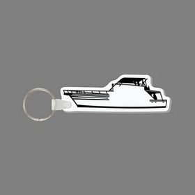 Custom Key Ring & Punch Tag W/ Tab - Yacht