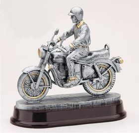 Custom 8 1/2" Resin Motorcycle Touring Award