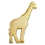 Blank Gold Giraffe Pin, 7/8" W x 1 1/4" H, Price/piece