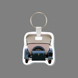 Key Ring & Full Color Punch Tag - Vintage Car (Rear View)